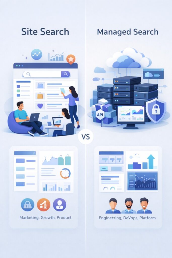 site search vs managed search