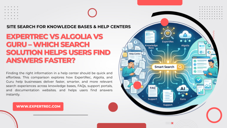SITE SEARCH FOR KNOWLEDGE BASES & HELP CENTERS