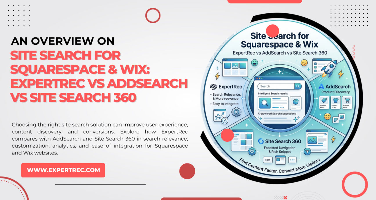 SITE SEARCH FOR SQUARESPACE & WIX EXPERTREC VS ADDSEARCH VS SITE SEARCH 360