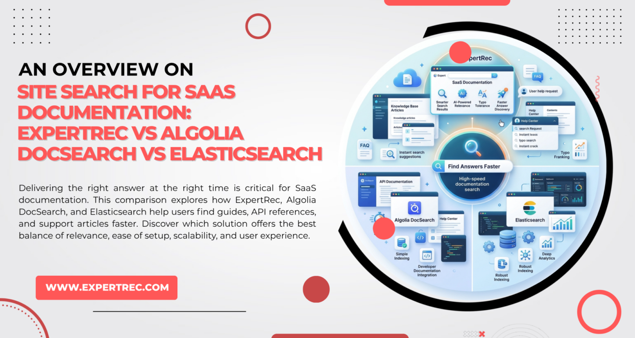 SITE SEARCH FOR SaaS DOCUMENTATION EXPERTREC vs ALGOLIA DOCSEARCH vs ELASTICSEARCH.