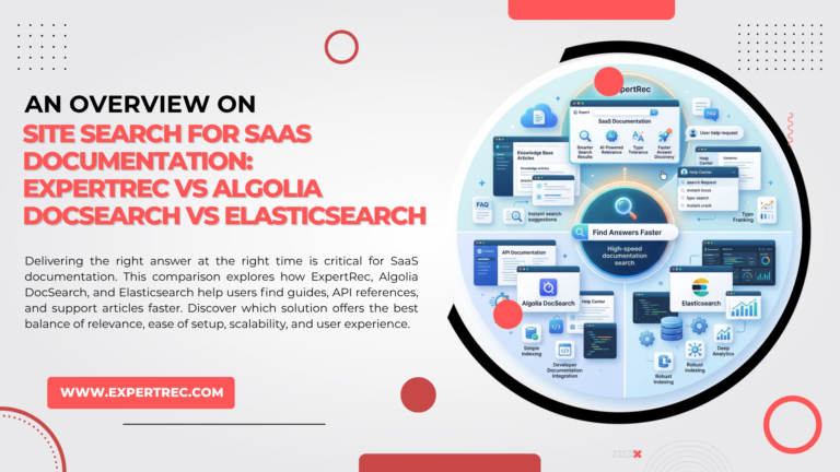 SITE SEARCH FOR SaaS DOCUMENTATION EXPERTREC vs ALGOLIA DOCSEARCH vs ELASTICSEARCH.